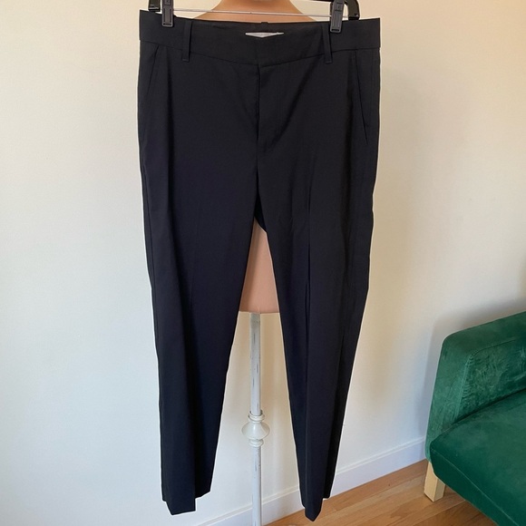 Vince Black High Rise Stretch Wool Tapered Ankle Pant Trousers VR56021280 EUC 8 - Picture 6 of 12